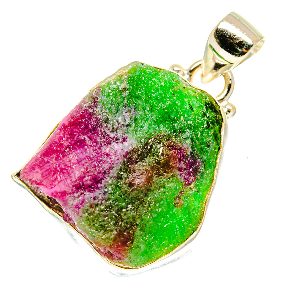 Ruby Zoisite Pendants handcrafted by Anasilvercos - PD3281