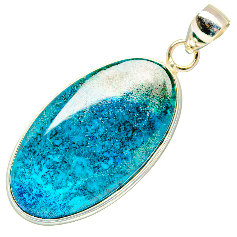 Chrysocolla Pendants handcrafted by Anasilvercos - PD32816 - Photo 2