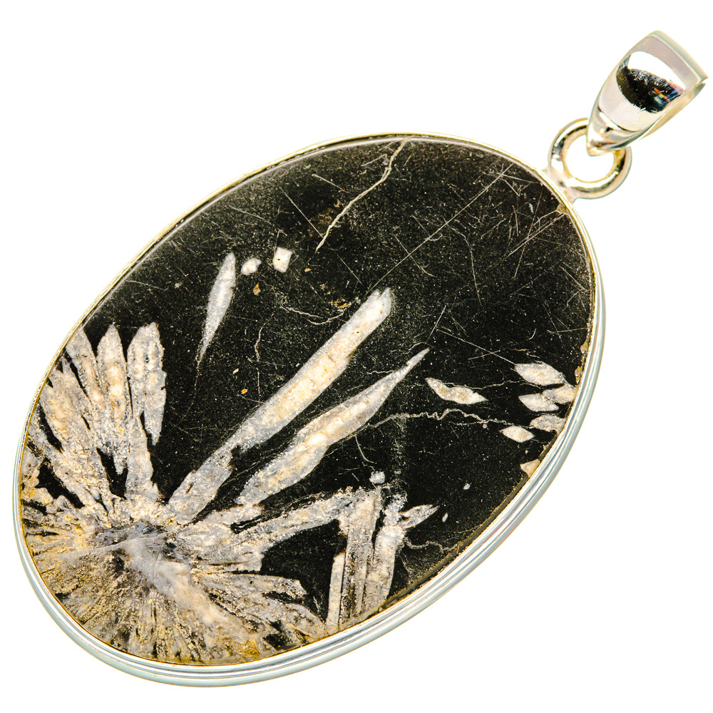 Chrysanthemum Stone Pendants handcrafted by Anasilvercos - PD32818 - Photo 2