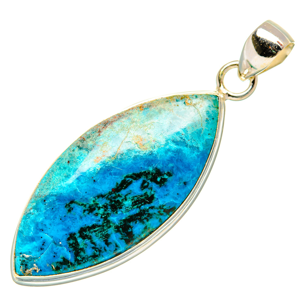 Chrysocolla Pendants handcrafted by Anasilvercos - PD32836 - Photo 2