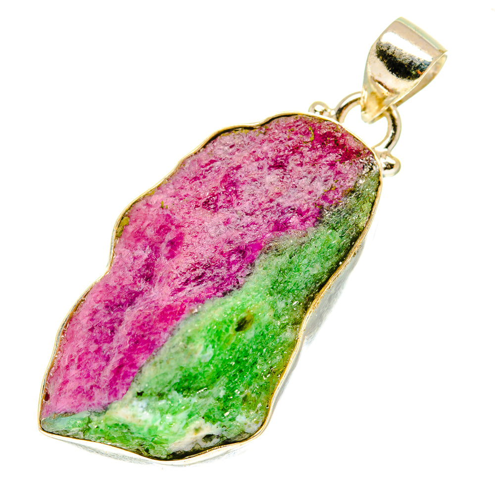 Ruby Zoisite Pendants handcrafted by Anasilvercos - PD3284