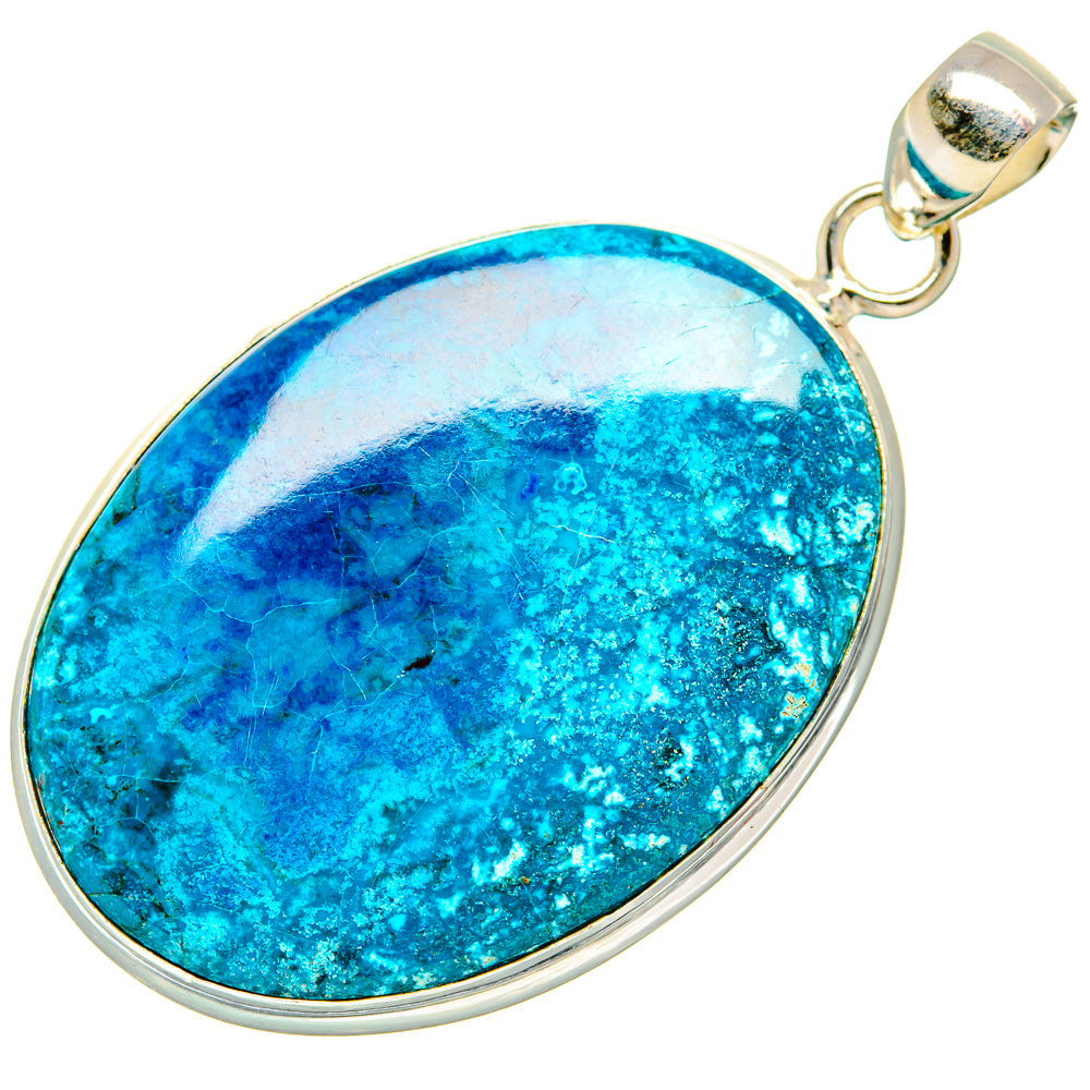 Chrysocolla Pendants handcrafted by Anasilvercos - PD32840 - Photo 2