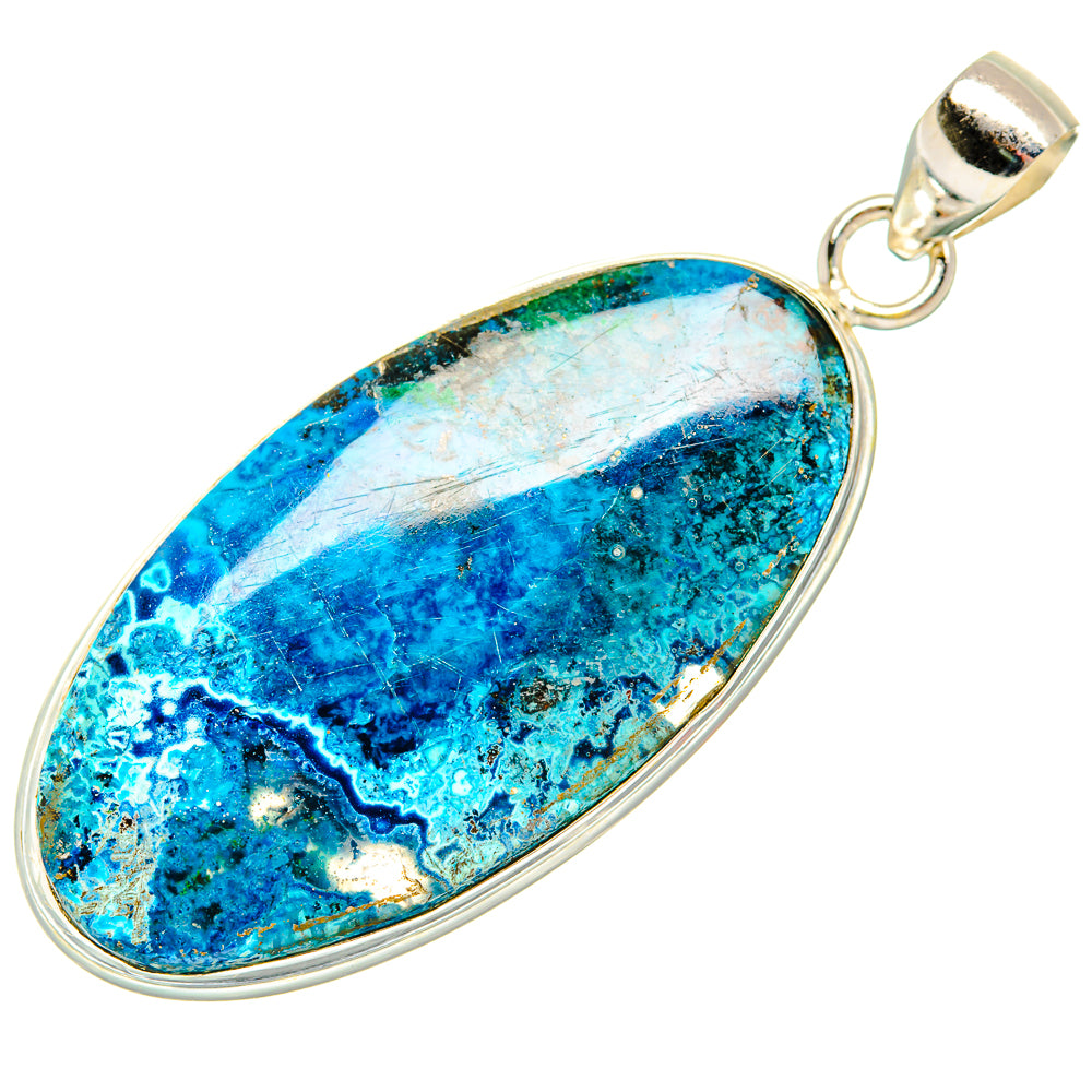 Chrysocolla Pendants handcrafted by Anasilvercos - PD32841 - Photo 2
