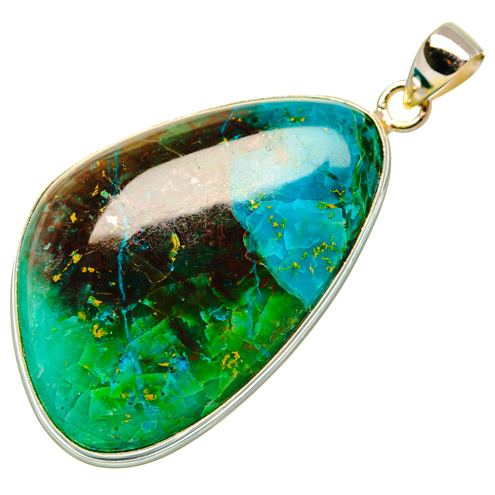 Chrysocolla Pendants handcrafted by Anasilvercos - PD32842 - Photo 2