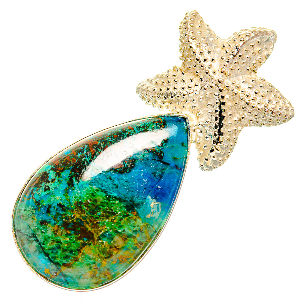 Chrysocolla Pendants handcrafted by Anasilvercos - PD32847 - Photo 2