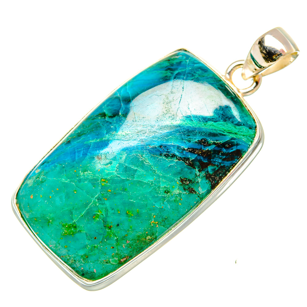 Chrysocolla Pendants handcrafted by Anasilvercos - PD32851 - Photo 2