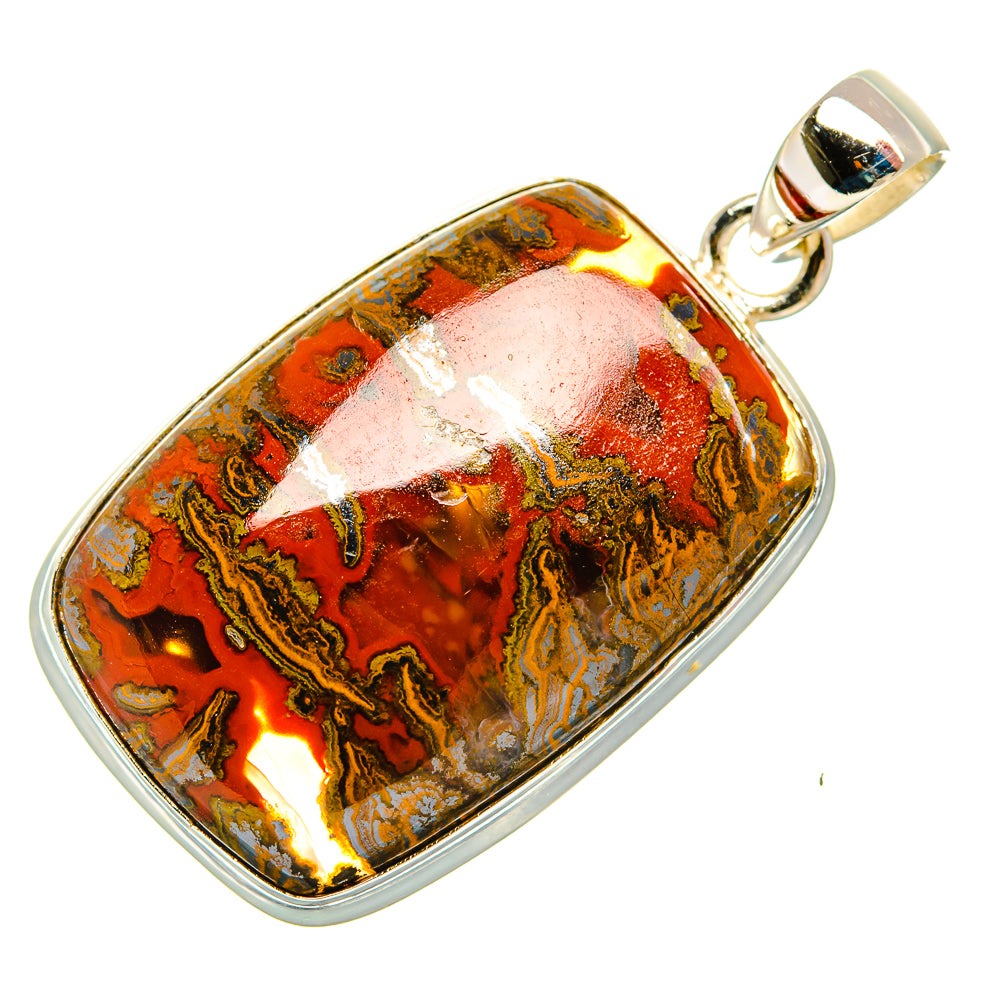 Moroccan Agate Pendants handcrafted by Anasilvercos - PD32853 - Photo 2