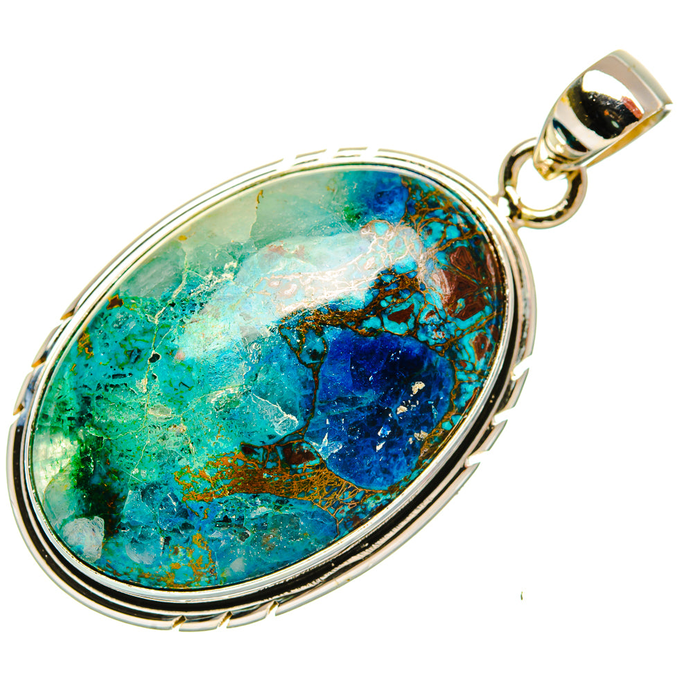 Chrysocolla Pendants handcrafted by Anasilvercos - PD32870 - Photo 2