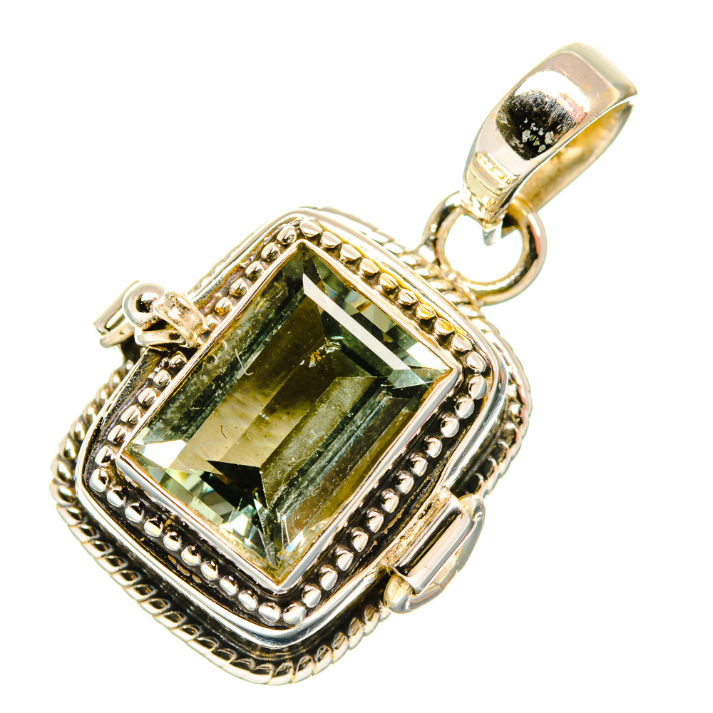 Green Amethyst Pendants handcrafted by Anasilvercos - PD32921 - Photo 2