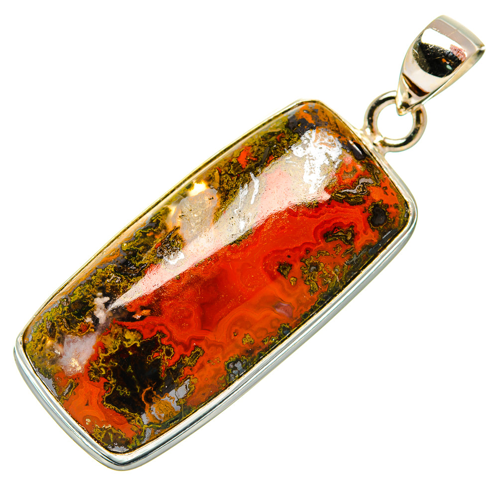 Moroccan Agate Pendants handcrafted by Anasilvercos - PD32936 - Photo 2