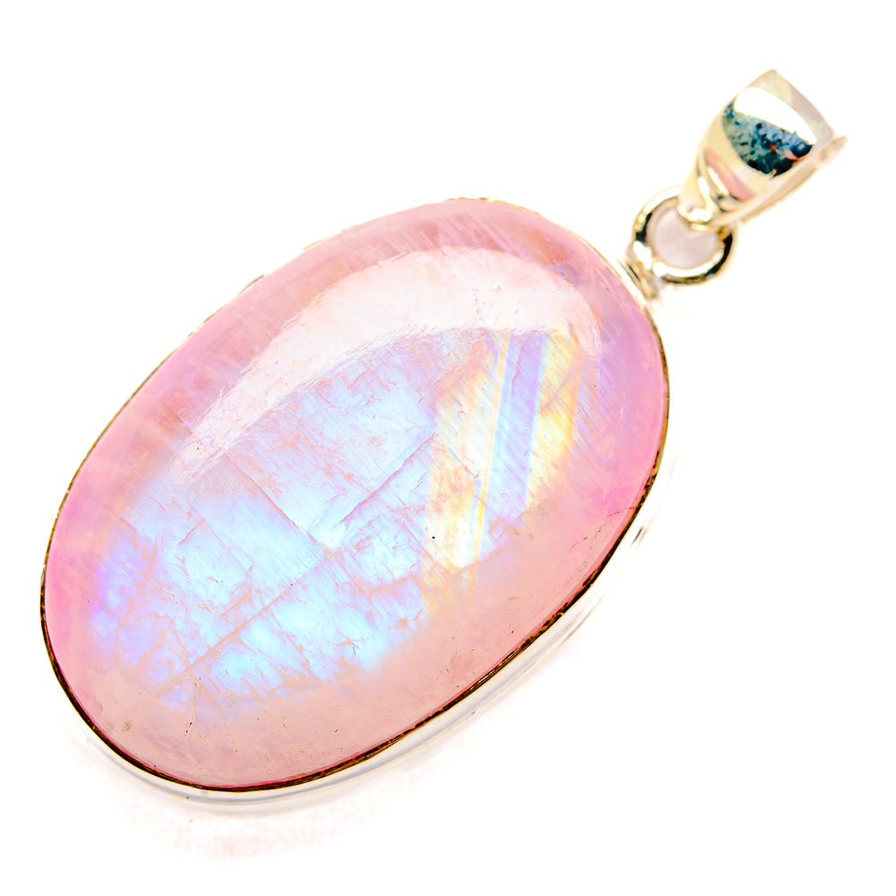 Pink Moonstone Pendants handcrafted by Anasilvercos - PD32948 - Photo 2