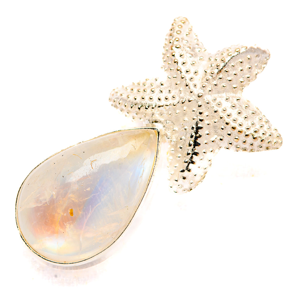 Rainbow Moonstone Pendants handcrafted by Anasilvercos - PD32950 - Photo 2