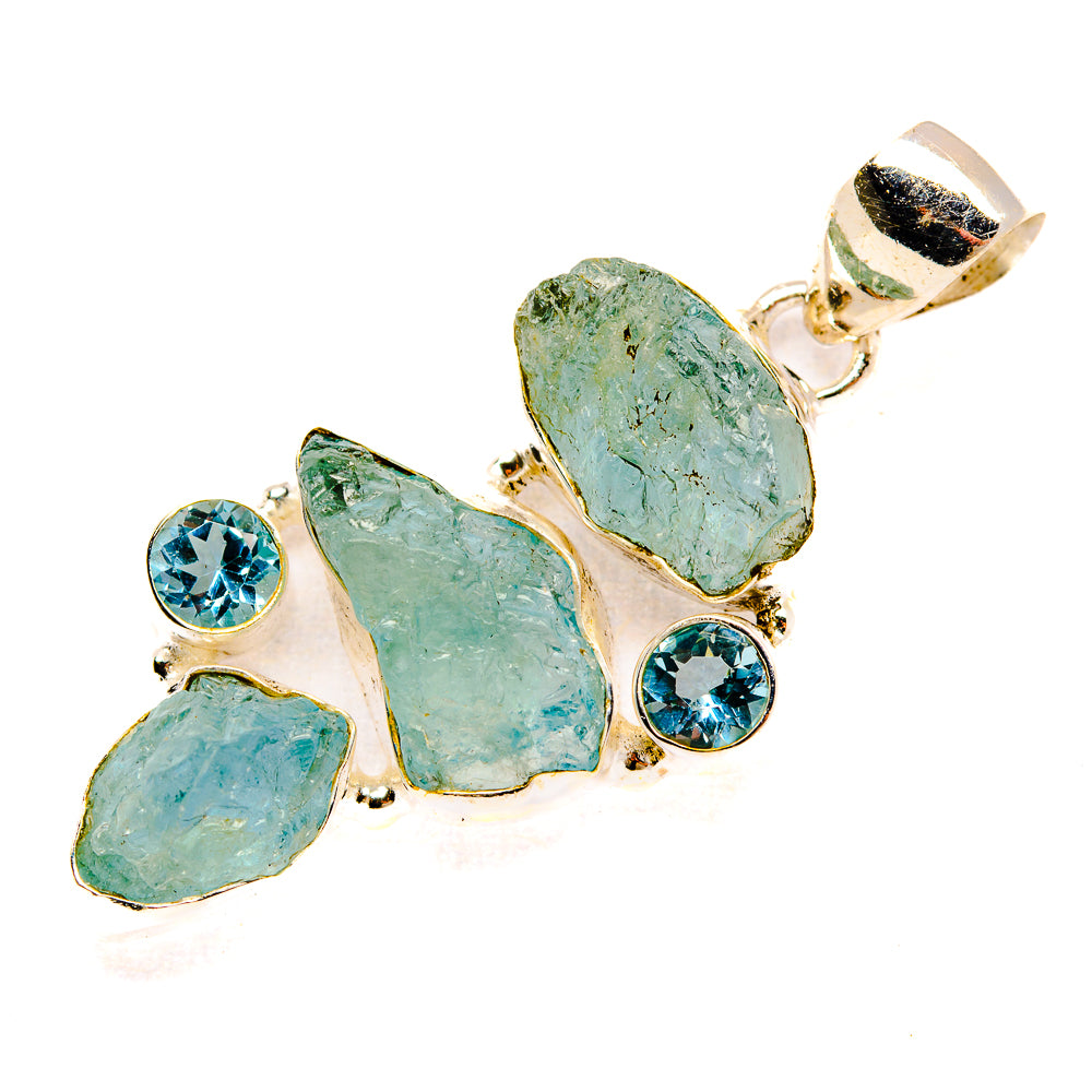 Aquamarine Pendants handcrafted by Anasilvercos - PD32960 - Photo 2