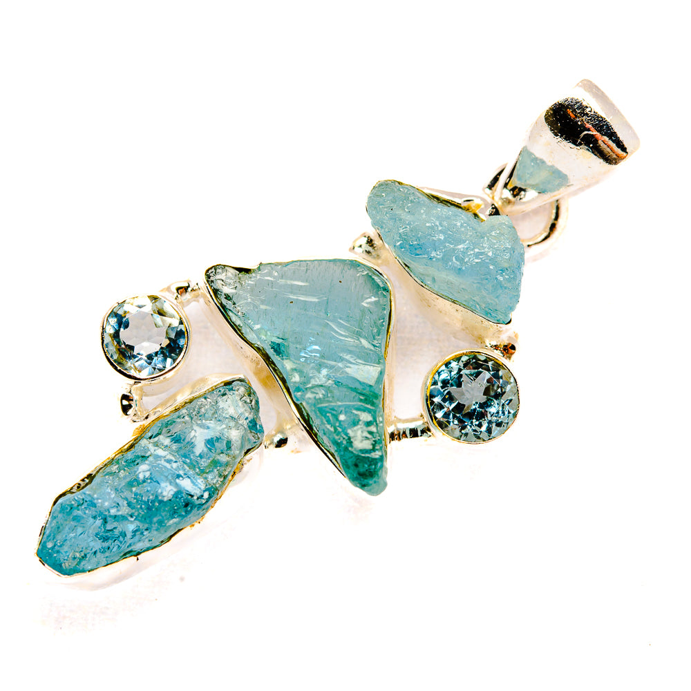 Aquamarine Pendants handcrafted by Anasilvercos - PD32966 - Photo 2