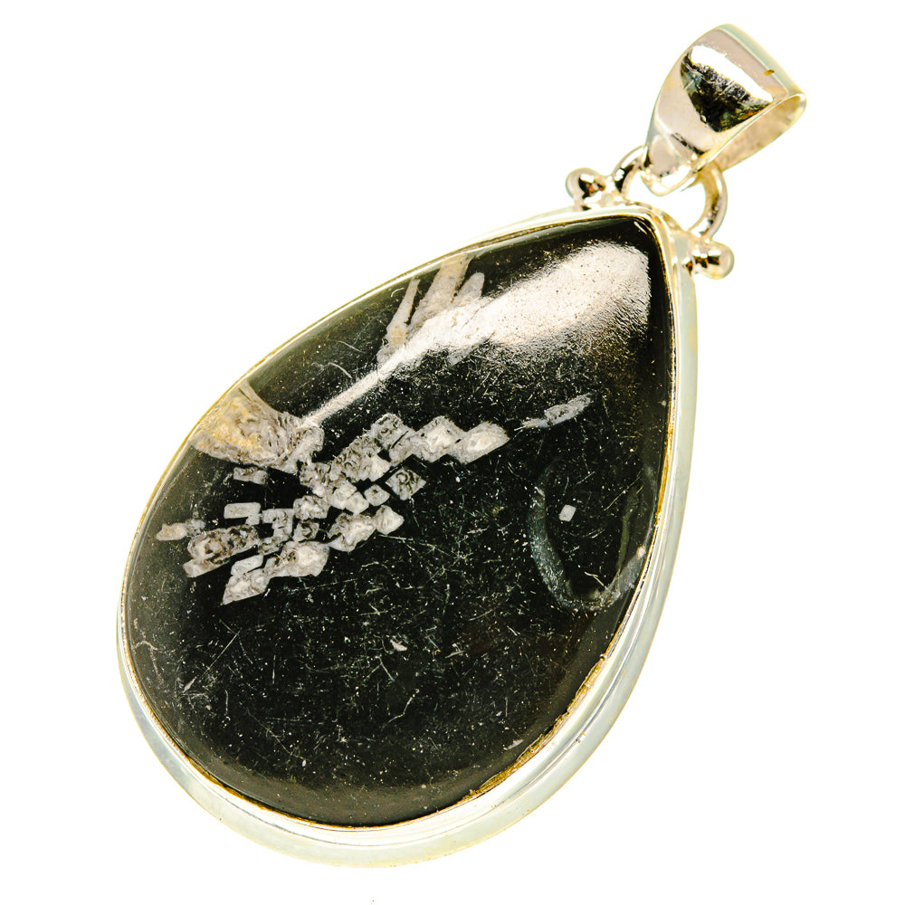 Chrysanthemum Stone Pendants handcrafted by Anasilvercos - PD3297