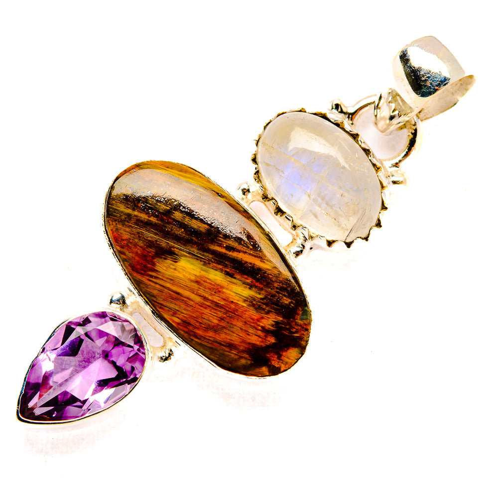 Golden Pietersite Pendants handcrafted by Anasilvercos - PD32983 - Photo 2