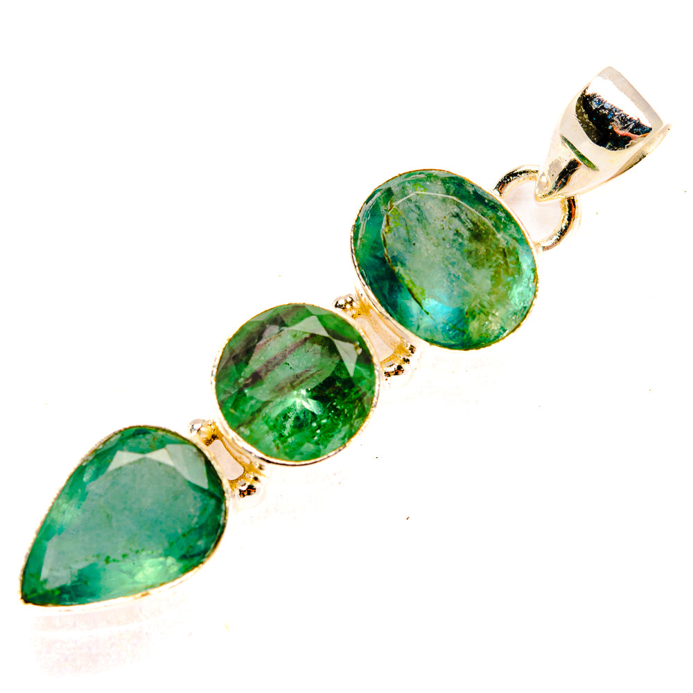 Green Fluorite Pendants handcrafted by Anasilvercos - PD32996 - Photo 2
