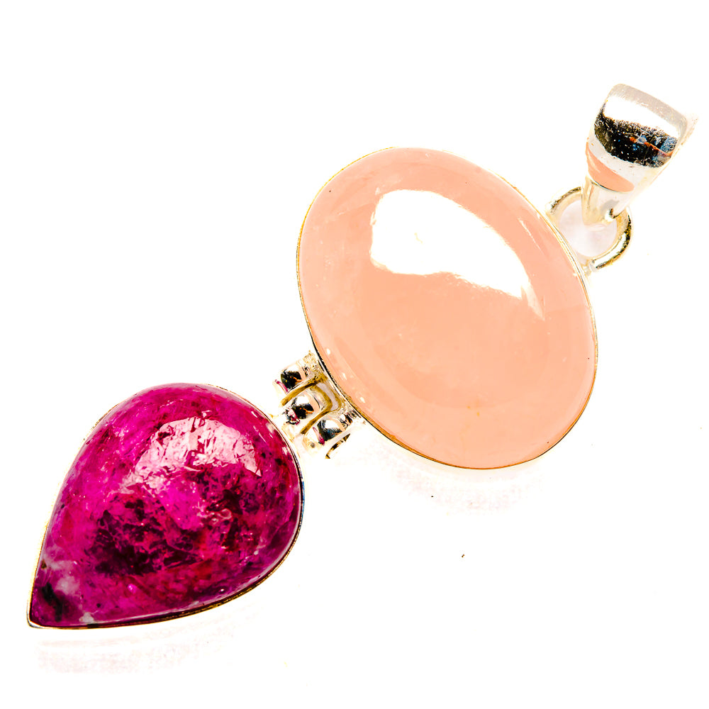 Rose Quartz Pendants handcrafted by Anasilvercos - PD32997 - Photo 2