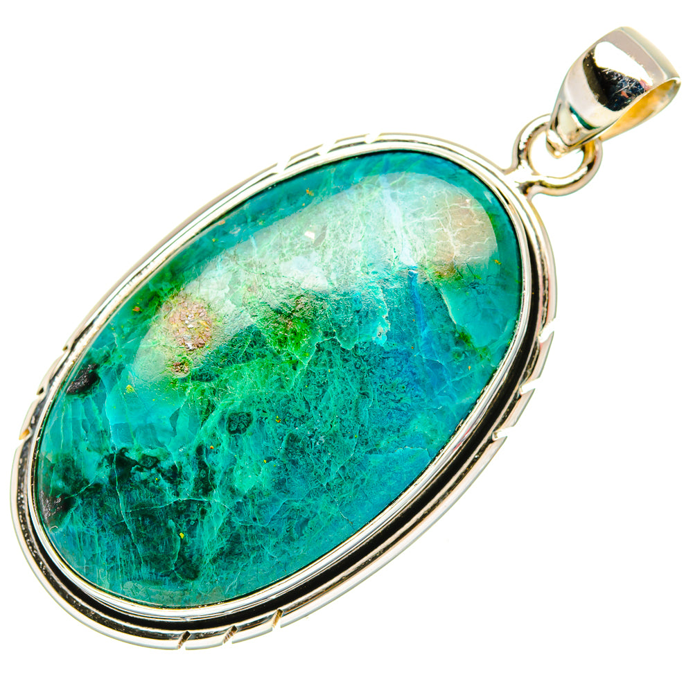 Chrysocolla Pendants handcrafted by Anasilvercos - PD33019 - Photo 2
