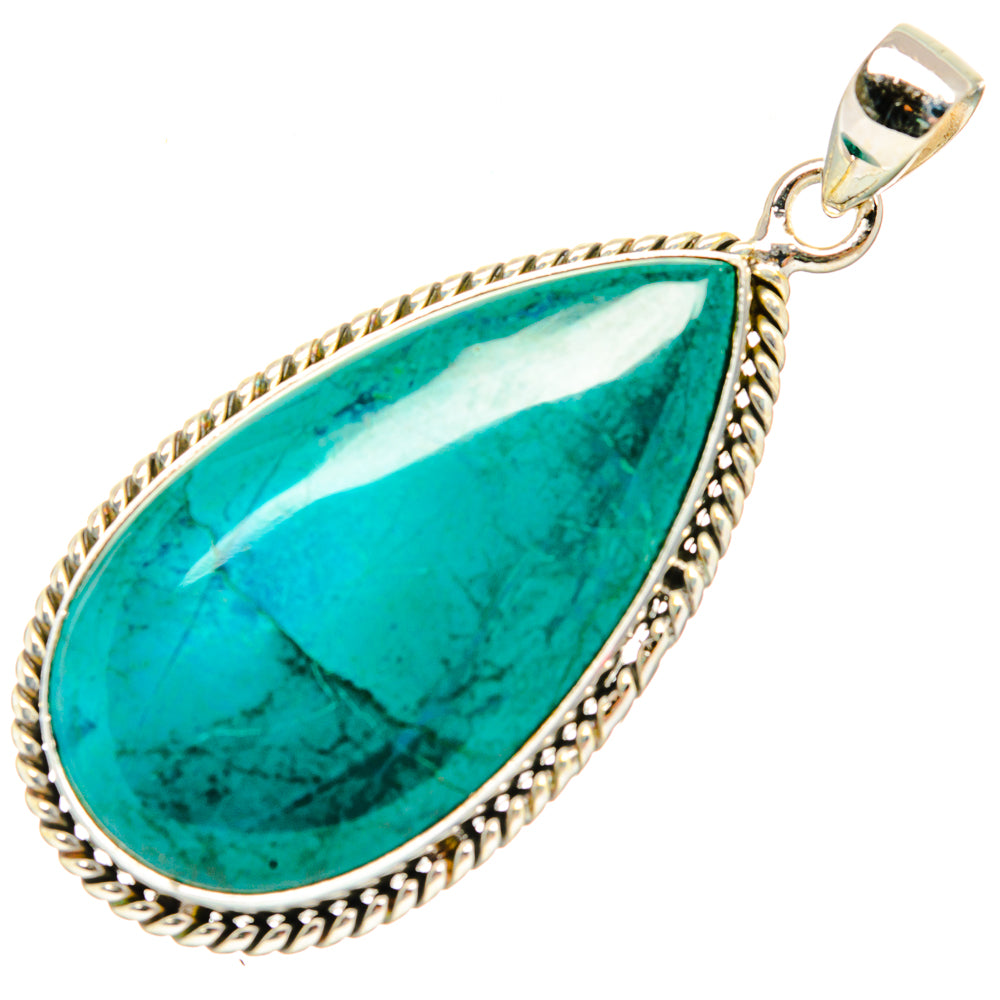 Chrysocolla Pendants handcrafted by Anasilvercos - PD33043 - Photo 2