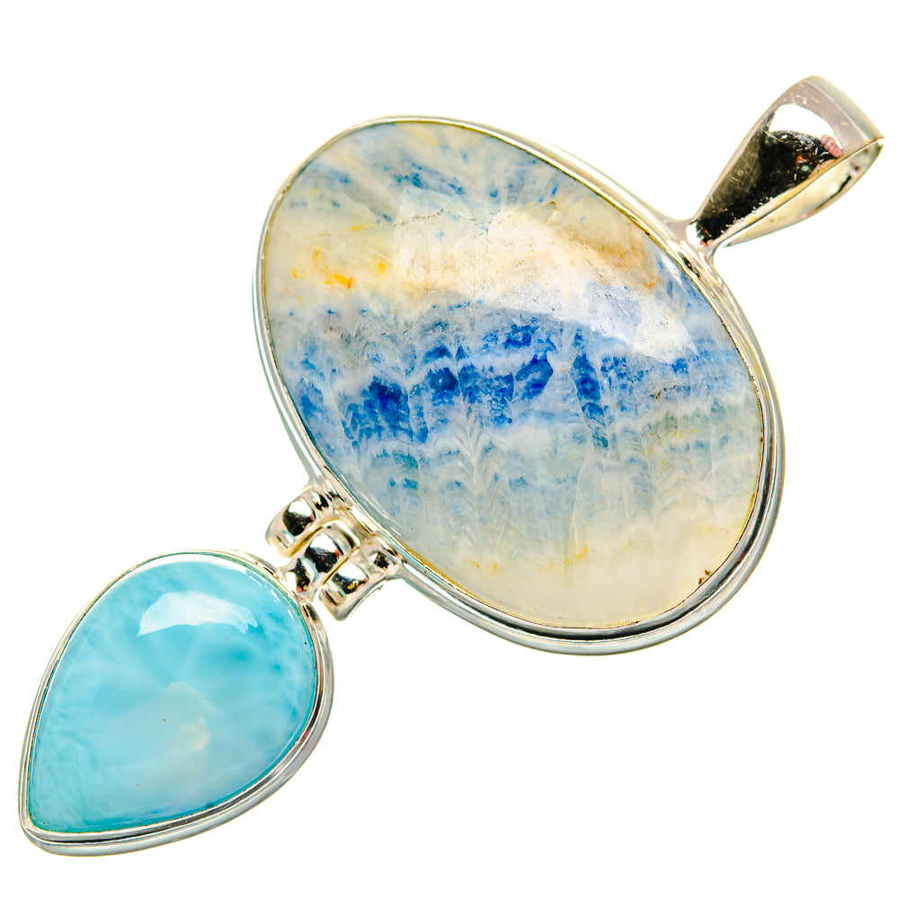 Blue Scheelite Pendants handcrafted by Anasilvercos - PD33052 - Photo 2
