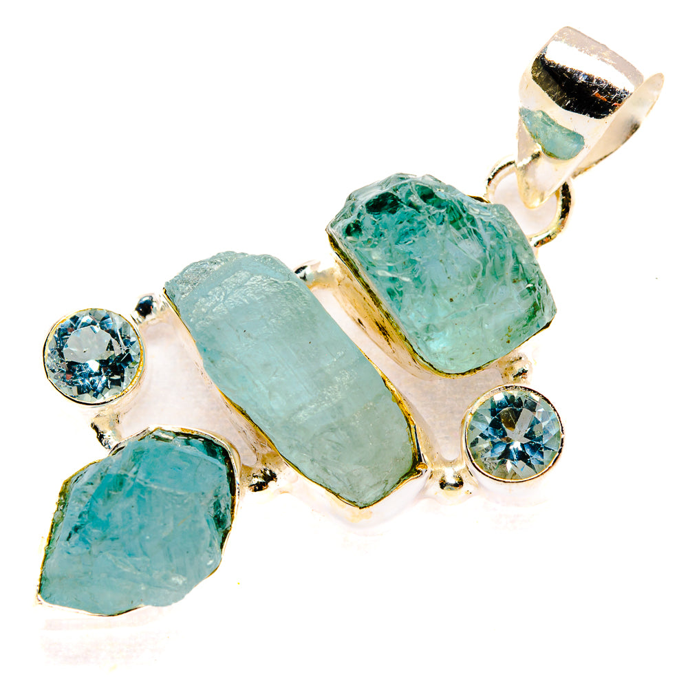 Aquamarine Pendants handcrafted by Anasilvercos - PD33067 - Photo 2