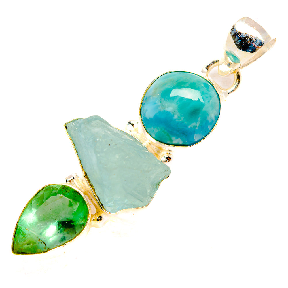 Aquamarine Pendants handcrafted by Anasilvercos - PD33117 - Photo 2