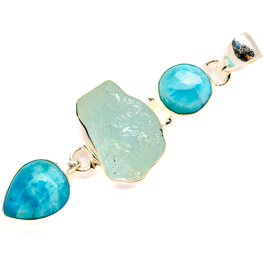 Aquamarine Pendants handcrafted by Anasilvercos - PD33127 - Photo 2