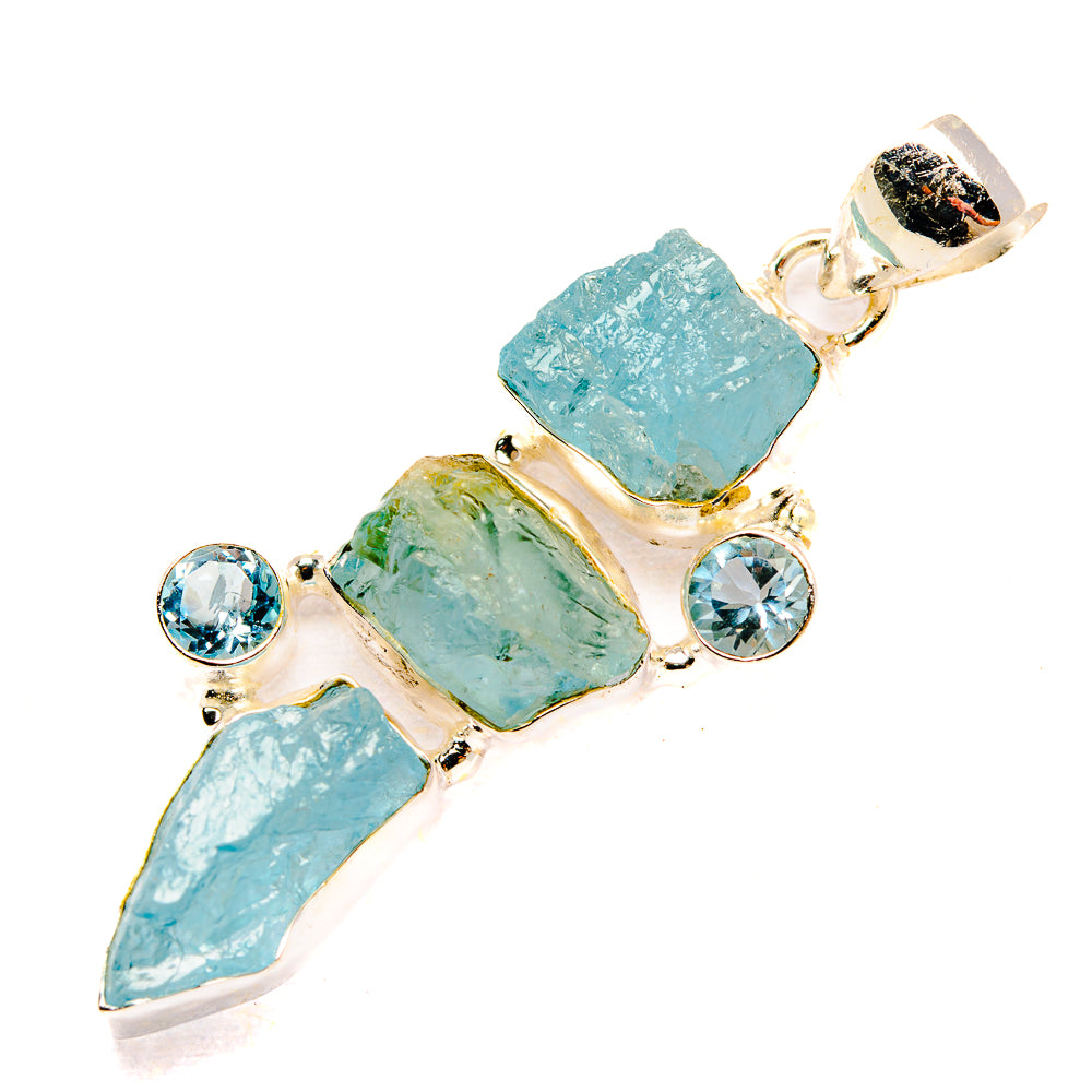 Aquamarine Pendants handcrafted by Anasilvercos - PD33131 - Photo 2