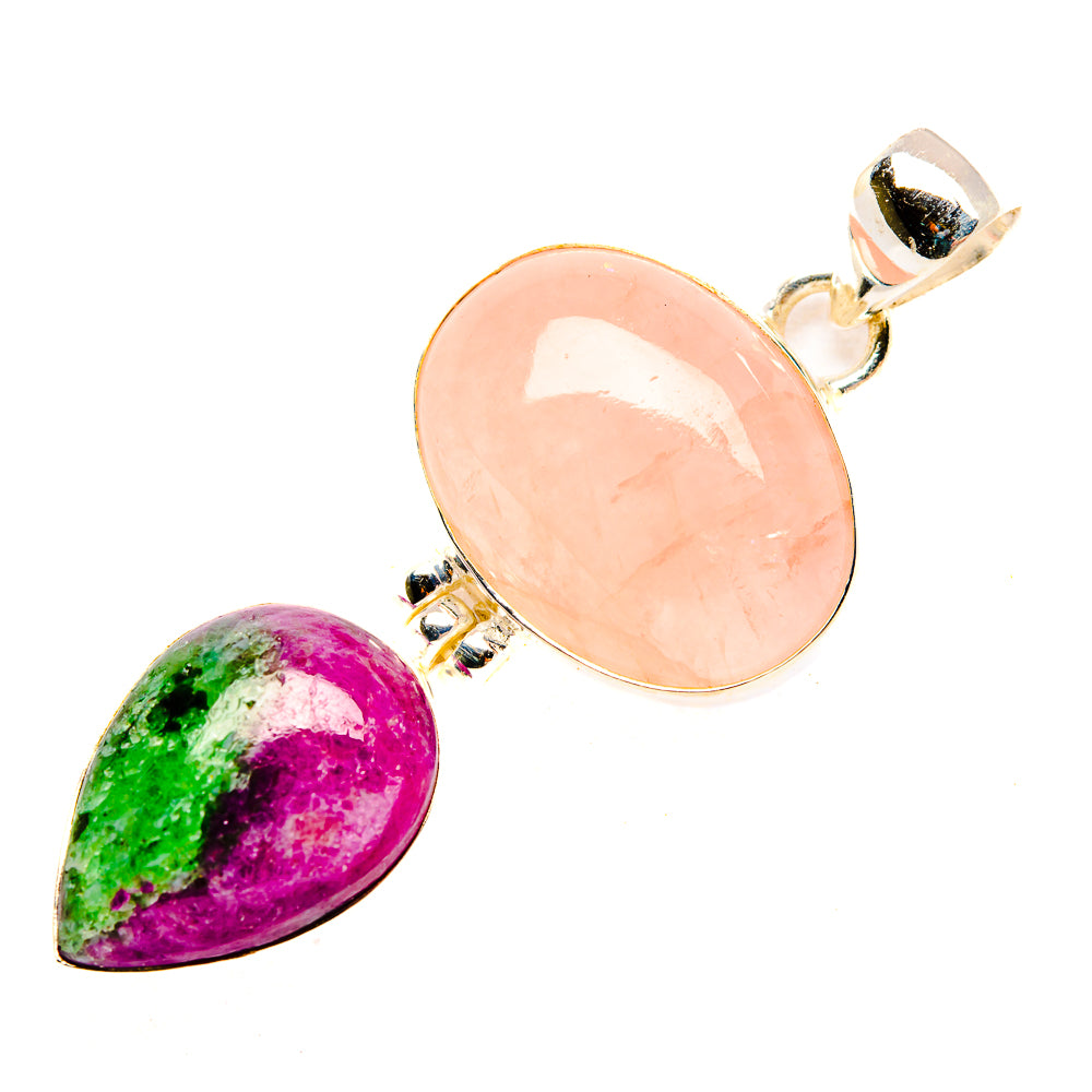 Rose Quartz Pendants handcrafted by Anasilvercos - PD33133 - Photo 2