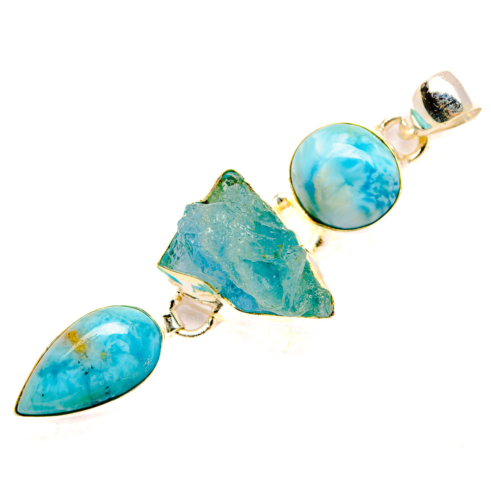 Larimar Pendants handcrafted by Anasilvercos - PD33149 - Photo 2