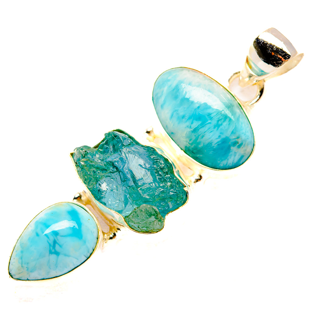 Larimar Pendants handcrafted by Anasilvercos - PD33168 - Photo 2
