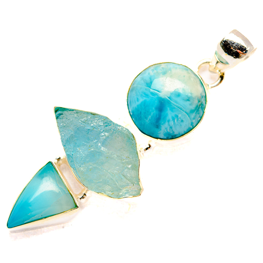 Aquamarine Pendants handcrafted by Anasilvercos - PD33175 - Photo 2
