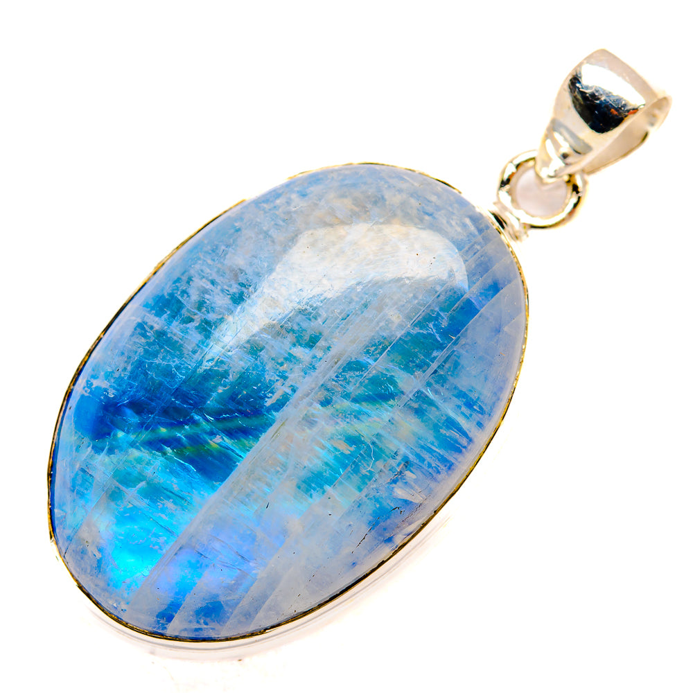 Rainbow Moonstone Pendants handcrafted by Anasilvercos - PD33180 - Photo 2