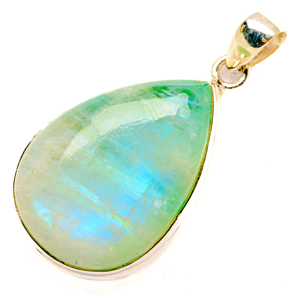 Green Moonstone Pendants handcrafted by Anasilvercos - PD33188 - Photo 2