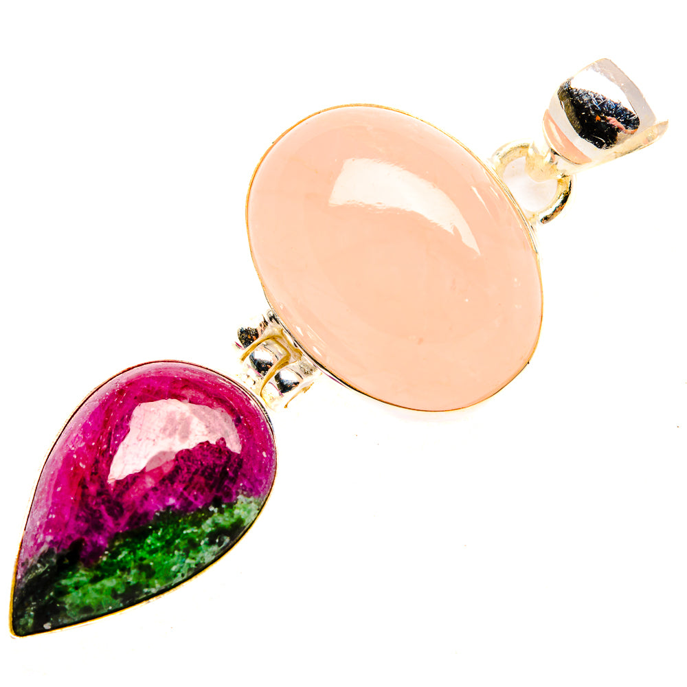 Rose Quartz Pendants handcrafted by Anasilvercos - PD33193 - Photo 2