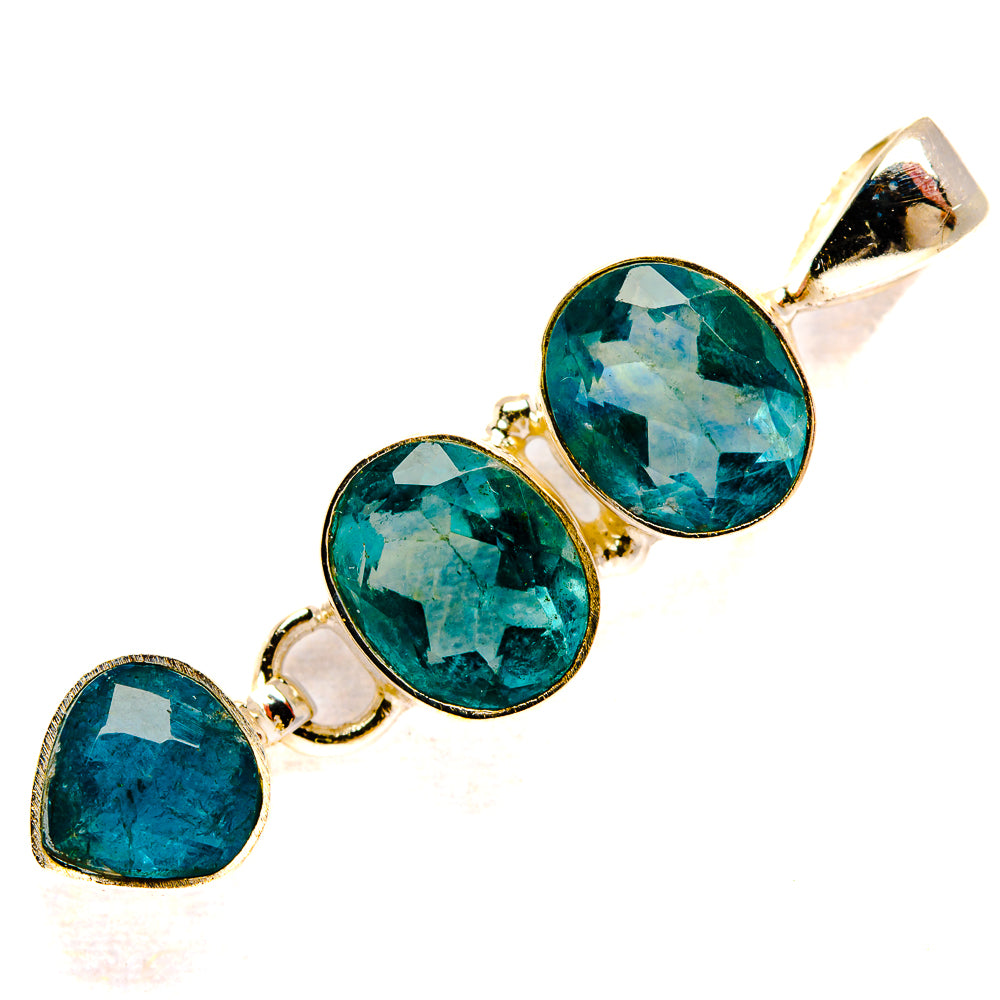 Blue Fluorite Pendants handcrafted by Anasilvercos - PD33194 - Photo 2