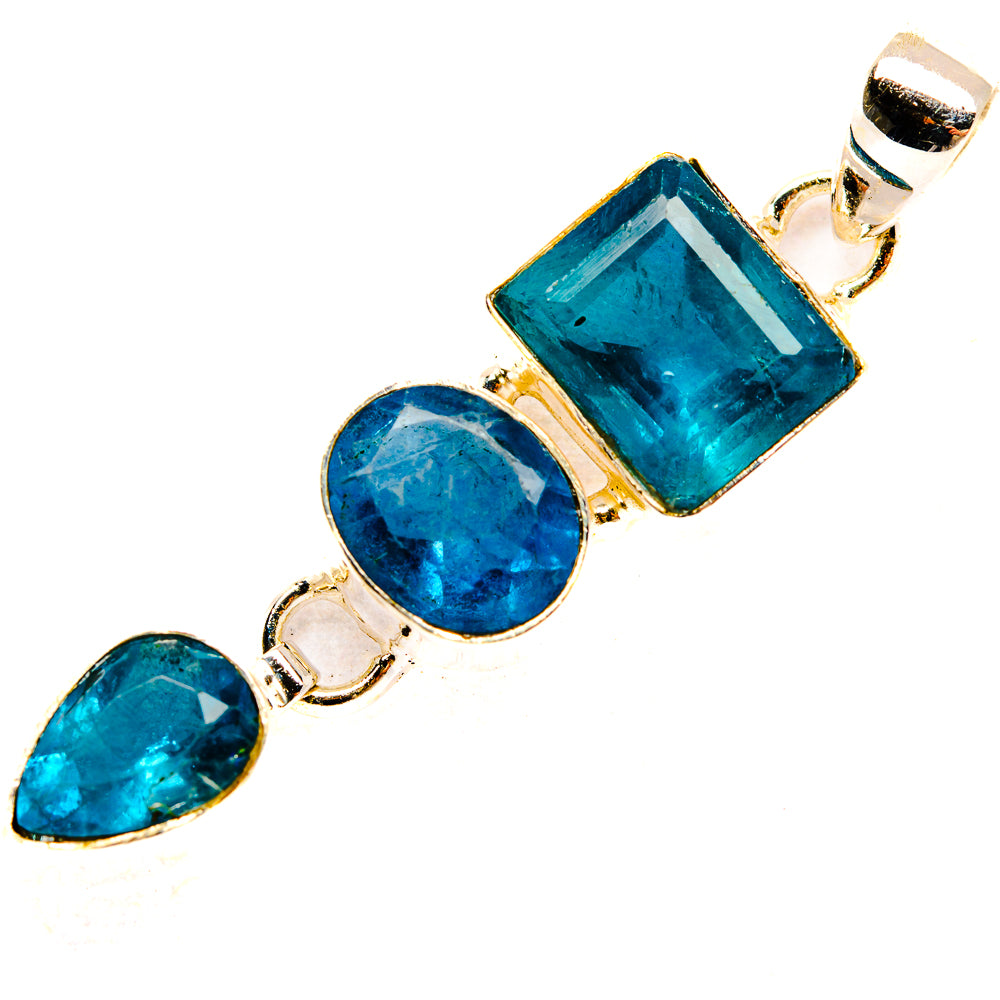 Blue Fluorite Pendants handcrafted by Anasilvercos - PD33196 - Photo 2