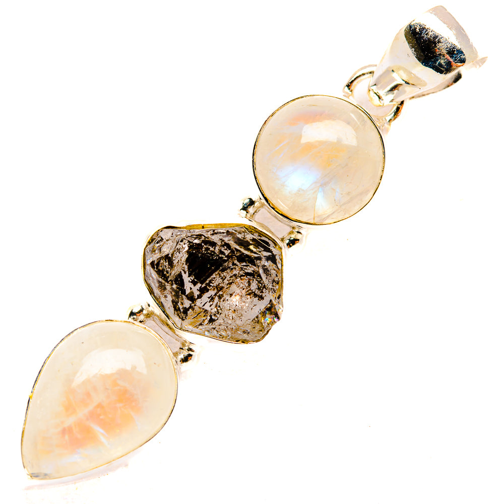 Rainbow Moonstone Pendants handcrafted by Anasilvercos - PD33197 - Photo 2