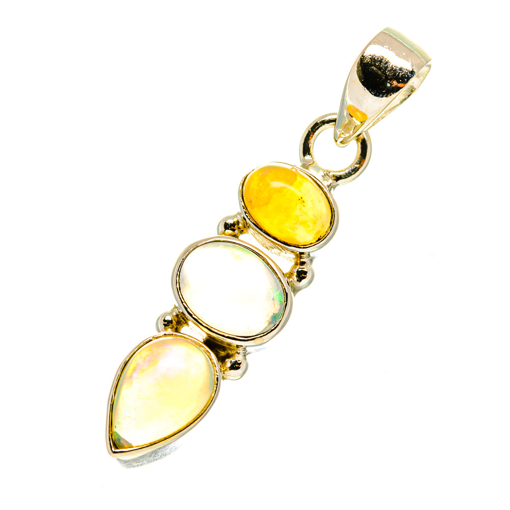 Ethiopian Opal Pendants handcrafted by Anasilvercos - PD3320