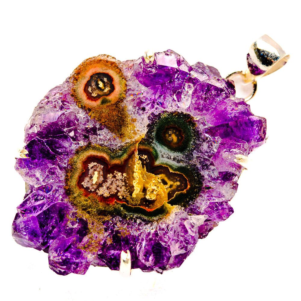 Amethyst Stalactite Pendants handcrafted by Anasilvercos - PD33231 - Photo 2