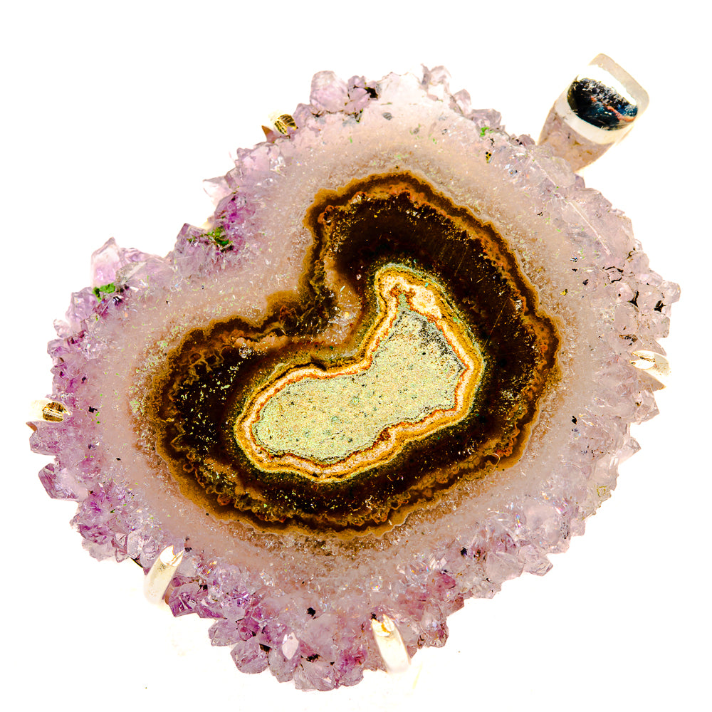 Amethyst Stalactite Pendants handcrafted by Anasilvercos - PD33232 - Photo 2