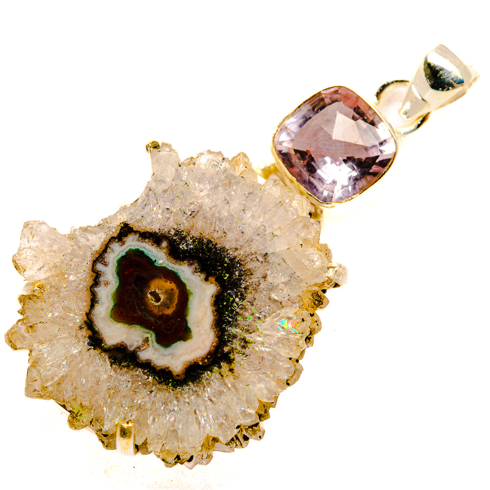 Amethyst Stalactite Pendants handcrafted by Anasilvercos - PD33234 - Photo 2