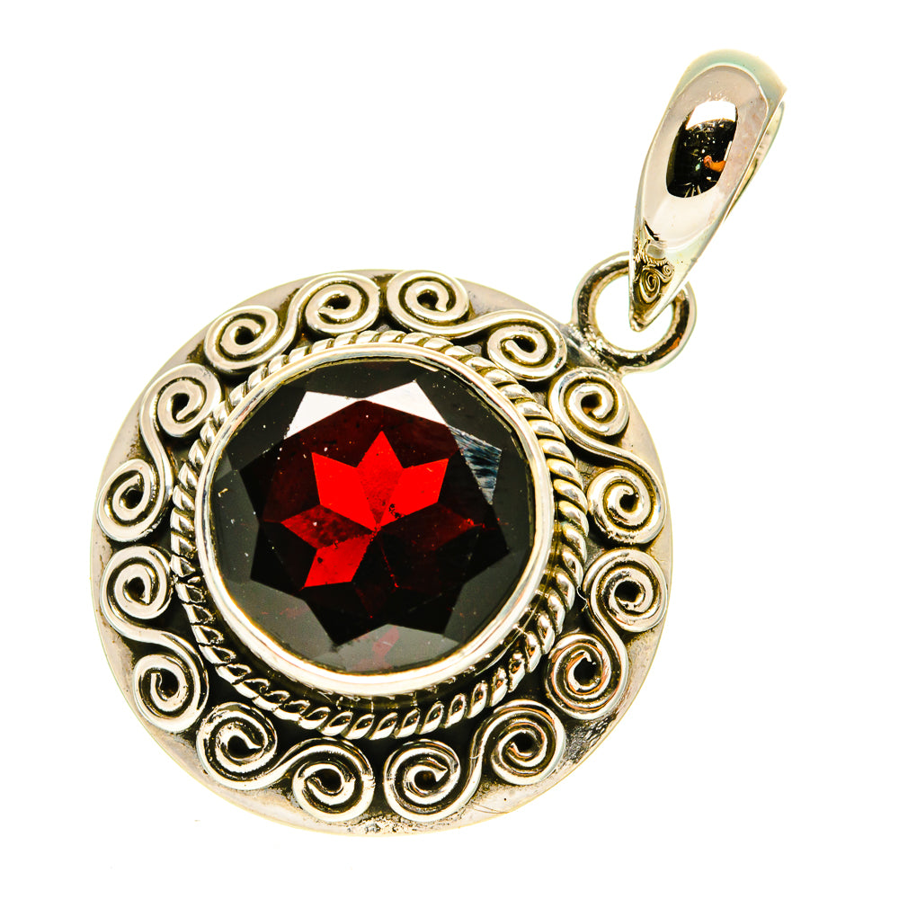 Garnet Pendants handcrafted by Anasilvercos - PD3324