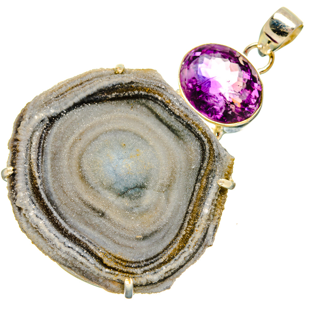 Desert Druzy Pendants handcrafted by Anasilvercos - PD33248 - Photo 2