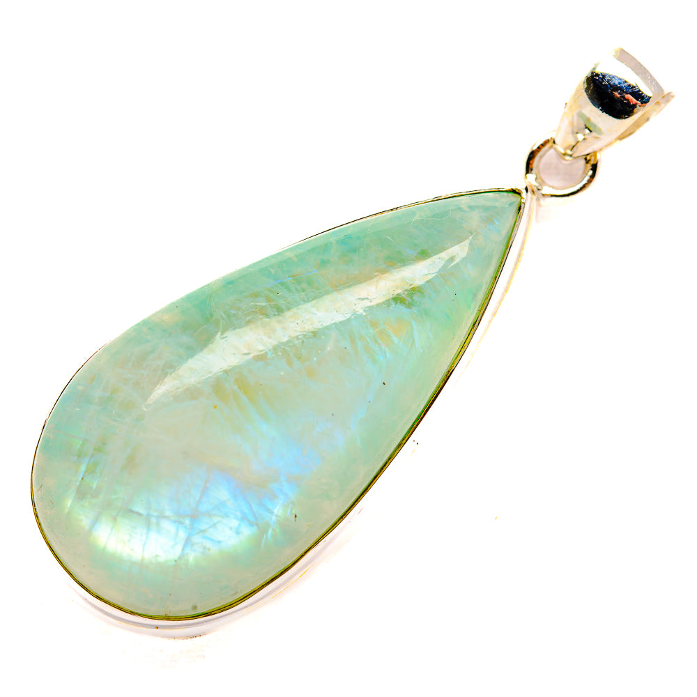 Green Moonstone Pendants handcrafted by Anasilvercos - PD33256 - Photo 2
