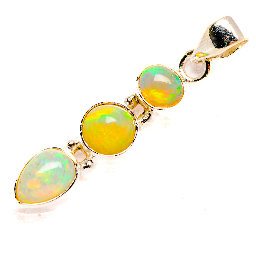 Ethiopian Opal Pendants handcrafted by Anasilvercos - PD33263 - Photo 2