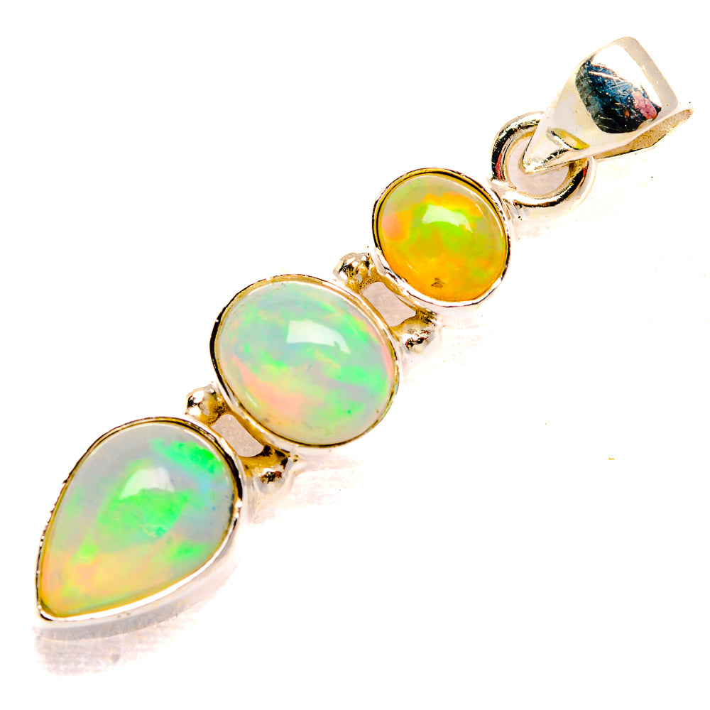 Ethiopian Opal Pendants handcrafted by Anasilvercos - PD33265 - Photo 2