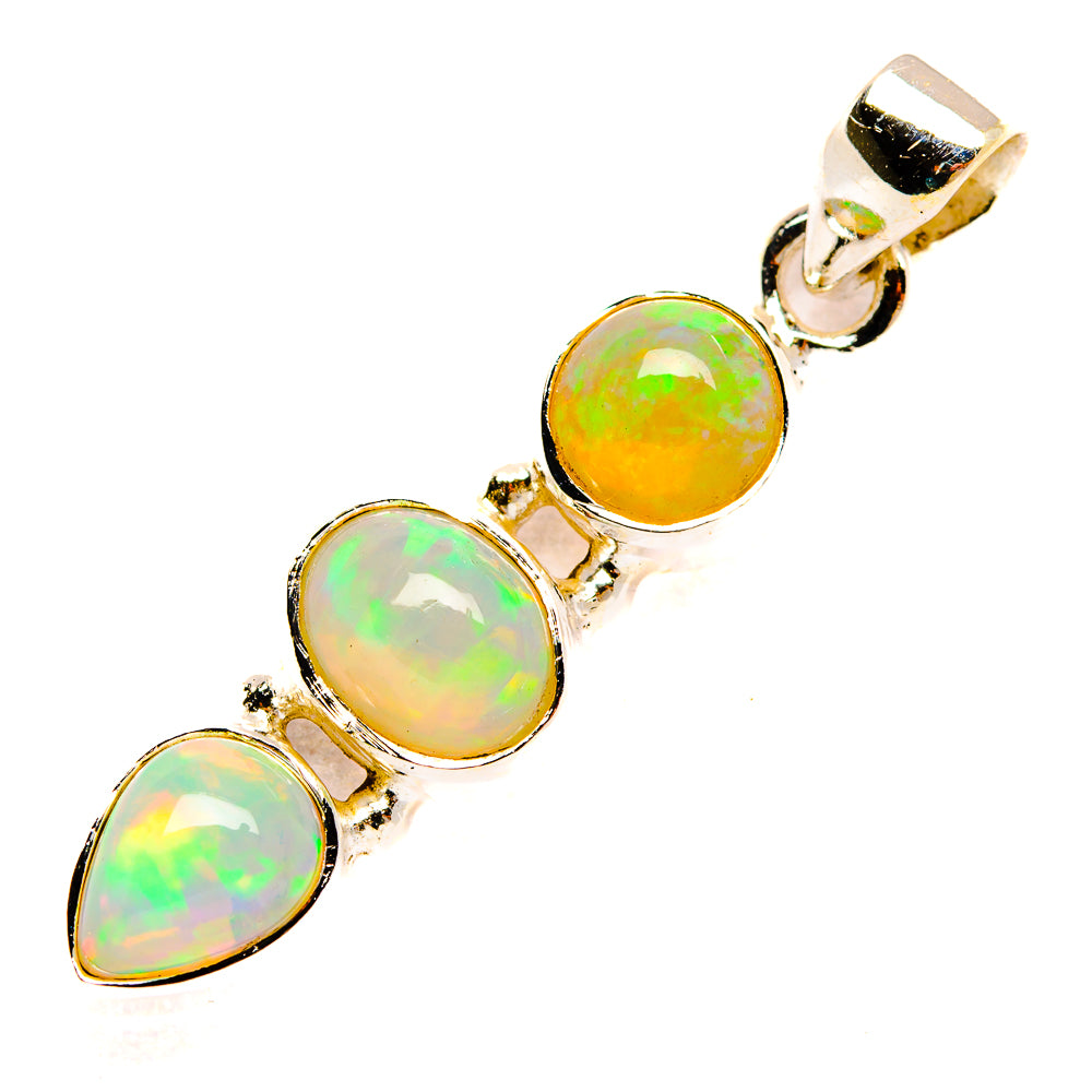 Ethiopian Opal Pendants handcrafted by Anasilvercos - PD33279 - Photo 2