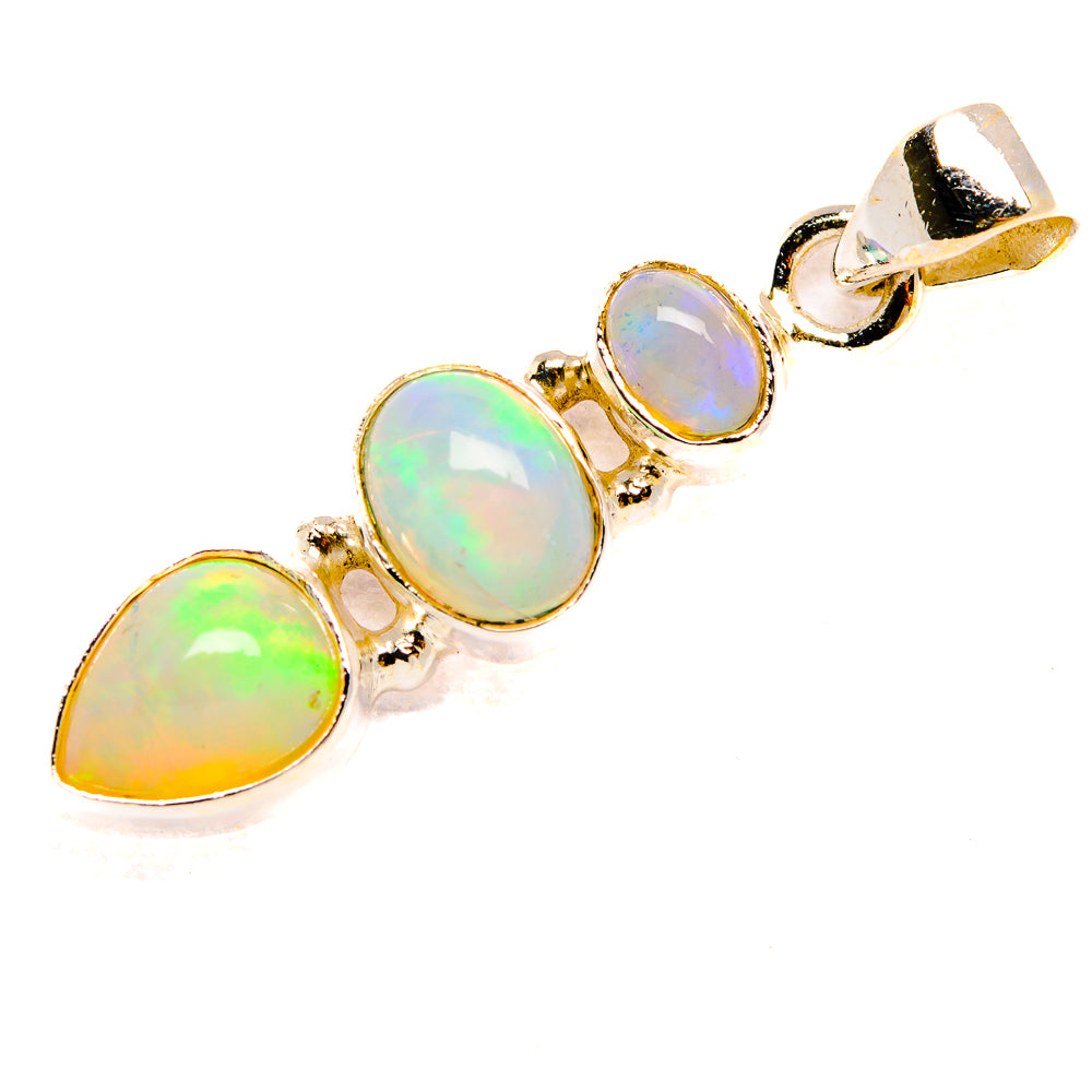 Ethiopian Opal Pendants handcrafted by Anasilvercos - PD33289 - Photo 2